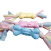 Interactive TPR Dog Bone Cloth Strips Molar Teeth Toy