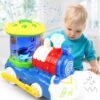 Creative Universal Electric Light Music Rotating Train Toy