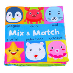 Creative Animal Face Matching Cloth Book Children`s Toy
