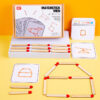 Interactive Wooden Matchsticks Puzzle Learning Toys