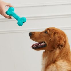Dog Teeth Grinding Bite Resistant Rubber Bone Toy