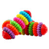 Interactive Colorful Swivel Dog Ball Rubber Chew Toy