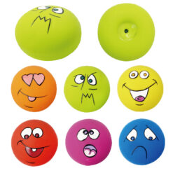 Interactive Funny Round Ball Latex Dog Squeaking Toy