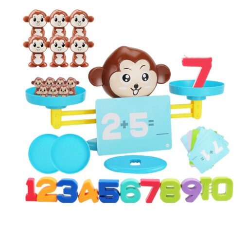 Interactive Cute Monkey Balance Math Counting Toy