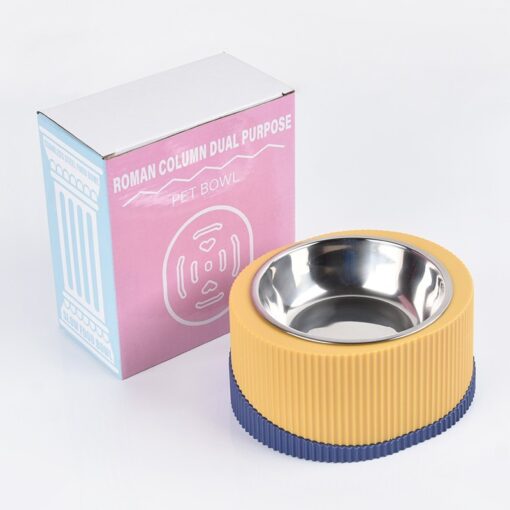 Non-slip Double-layer Detachable Pet Feeder Bowl