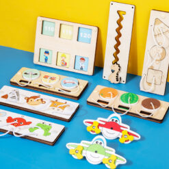Wooden Montessori Children Busy Activity Board Toy