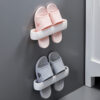 Durable Wall-mounted Suction Bathroom Slippers Rack