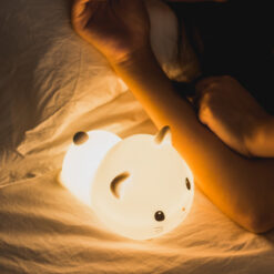 Cute Silicone Lying Cat LED Night Light Lamp