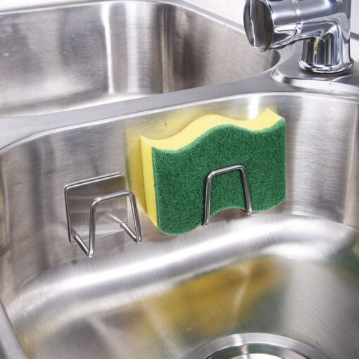 Stainless Steel Household Sponge Storage Drain Rack - Image 2