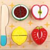 Wooden Children's Educational Cut Food Fruit Toy