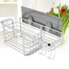 Stainless Steel Seamless Bathroom Storage Shelf Rack