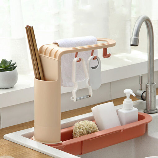 Multifunctional Retractable Kitchen Sink Drain Rack