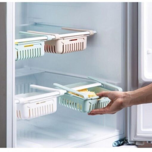 Retractable Kitchen Refrigerator Drawer Storage Box