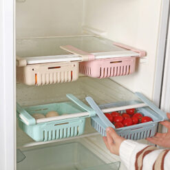 Retractable Kitchen Refrigerator Drawer Storage Box