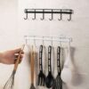 Wall Hanging Wrought Iron Kitchenware Row Hook