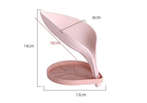 Leaf Shaped Bathroom Soap Draining Dish Holder