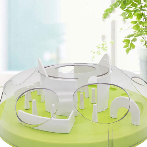 Interactive Cat Maze Slow Food Feeder Bowl Toy