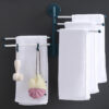 Punch-free Towel Bathroom Folding Rack Holder