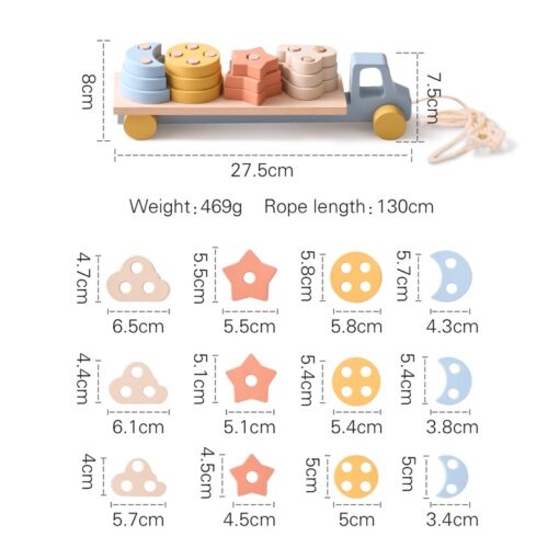 Interactive Wooden Pull Rope Gliding Baby Crawling Toys