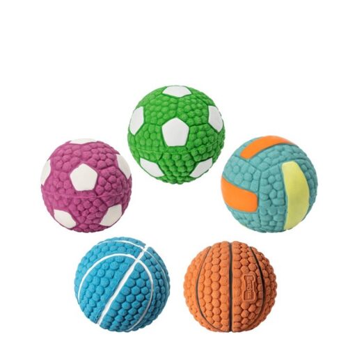 Interactive Dog Bite Sounding Ball Pet Chew Toy