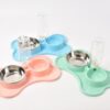 Automatic Pet Double Drinking Water Food Bowl