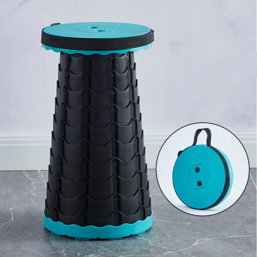Portable Folding Retractable Plastic Stool Chair