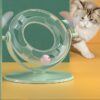 Interactive Cat Roller Coaster Feather Track Ball Toy
