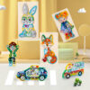 Children's Cartoon Image Digital Puzzle Learning Toy