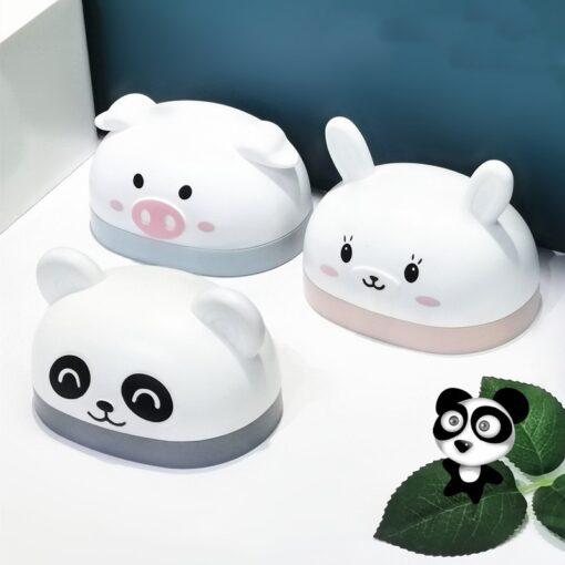 Portable Cartoon Shape Plastic Soap Holder Box