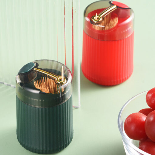 Portable Press Type Pop-up Toothpick Dispenser