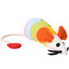 Rainbow Mouse Cat Tease Bite Resistant Plush Toy