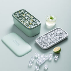 Multipurpose Double Ice Cube Tray Container Box