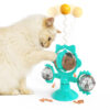 Interactive Cat Pinwheel Sucker Leaking Ball Toy