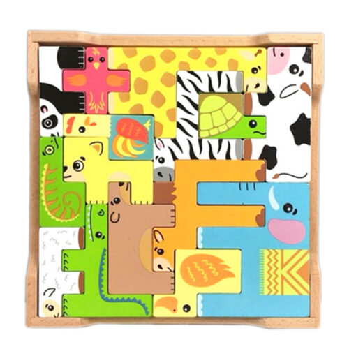 Wooden Stackable Early Learning Children Puzzle Toy