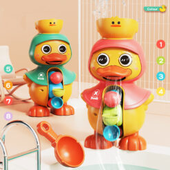 Cute Duck Rotating Water Wheel Baby Bath Toy