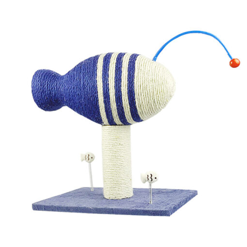 Interactive Cat Vertical Sisal Scratching Post Toy