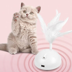 Automatic USB Charging Funny Cat Feather Toy