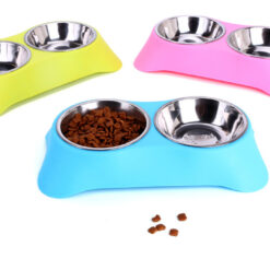 Durable Non-slip Silicone Pet Double Food Feeder Bowl