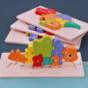 Children's 3D Wooden Animal Puzzle Educational Toys