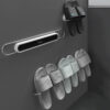 Multifunction Wall-Mount Bathroom Folding Slippers Rack