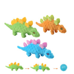 2-in-1 Dinosaur Pet Sound Squeaker Chew Plush Toy