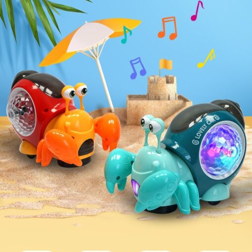 Universal Electric Sound-light Hermit Crab Children Toy