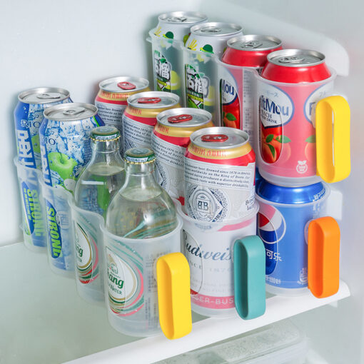 Transparent Kitchen Refrigerator Storage Can Holder