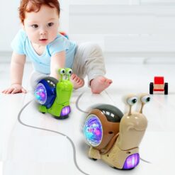 Interactive Snail Light Music Projection Children's Toy