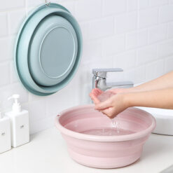 Foldable Retractable Plastic Washbasin Bucket