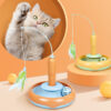 Multifunction 360-Degree Rotating Pet Feather Toy