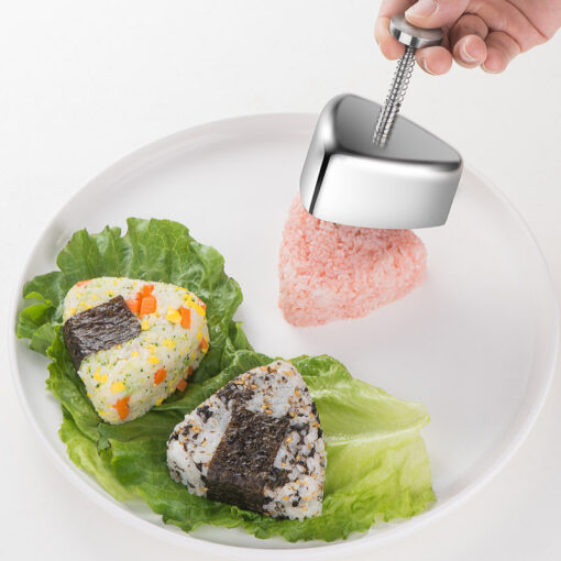Stainless Steel Kitchen Triangle Rice Sushi Mold