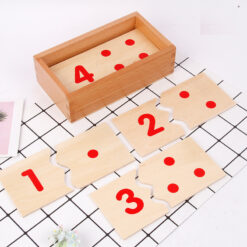 Wooden Montessori Mathematical Number Puzzle Toy