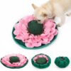 Cute Lotus Sniffing Pad Hides Food Training Dog Toy