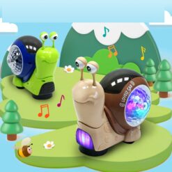 Interactive Snail Light Music Projection Children's Toy